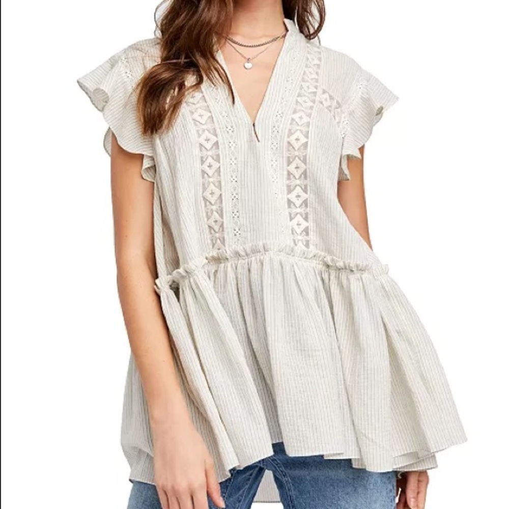Free People Baby Blues Tunic Top